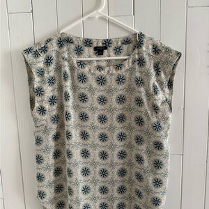 Ann Taylor Cream Boxy Blouse